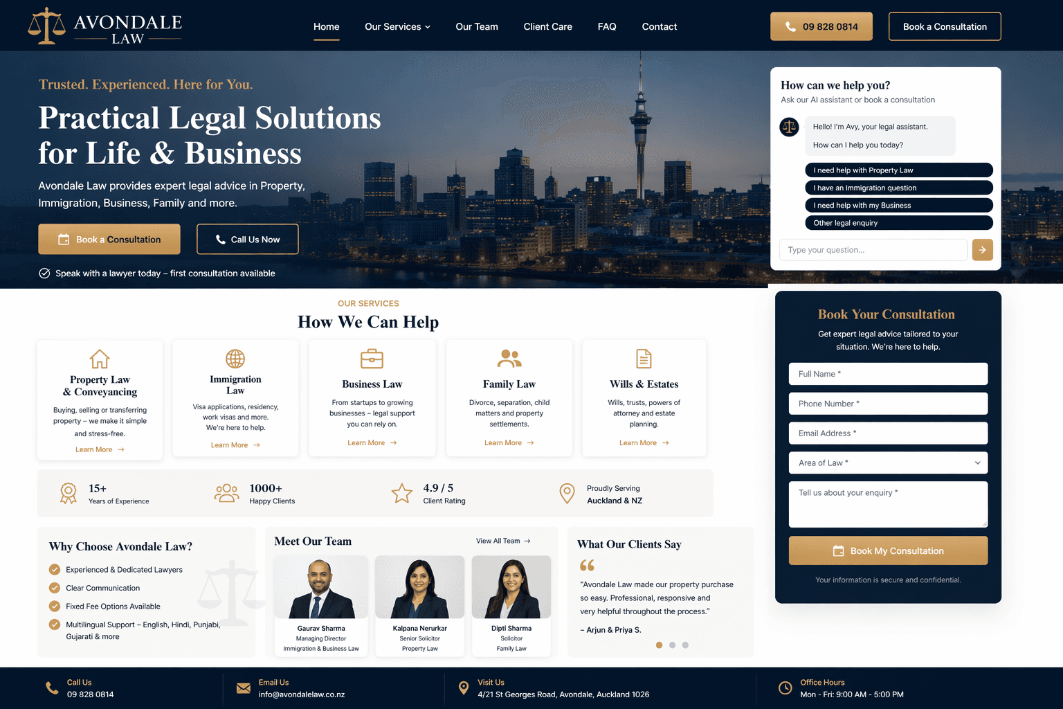 Legal Services Website Solution